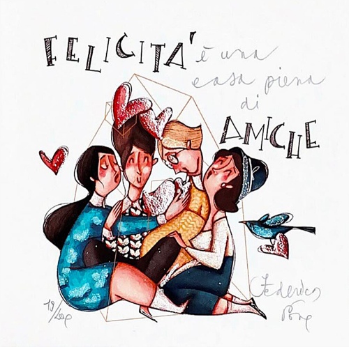 Federica Porro - Felicità è una casa piena di amiche (quattro)